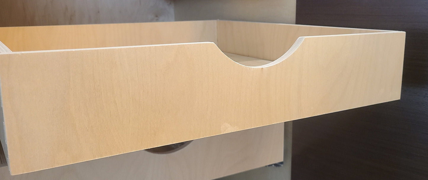 Kitchen Cabinet Drawers, Pullout Trays, Wood, Dovetail, Custom Made to Order, Fully Assembled 33" x 22.5" Various Heights