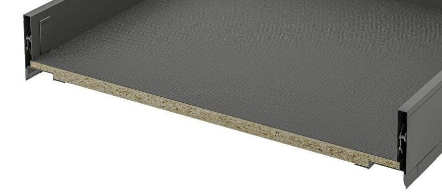 Blum Legrabox Drawer Bottom & Back - 22" Deep - Slides / Hardware Not Included - Custom Width - Storm Gray / Onion