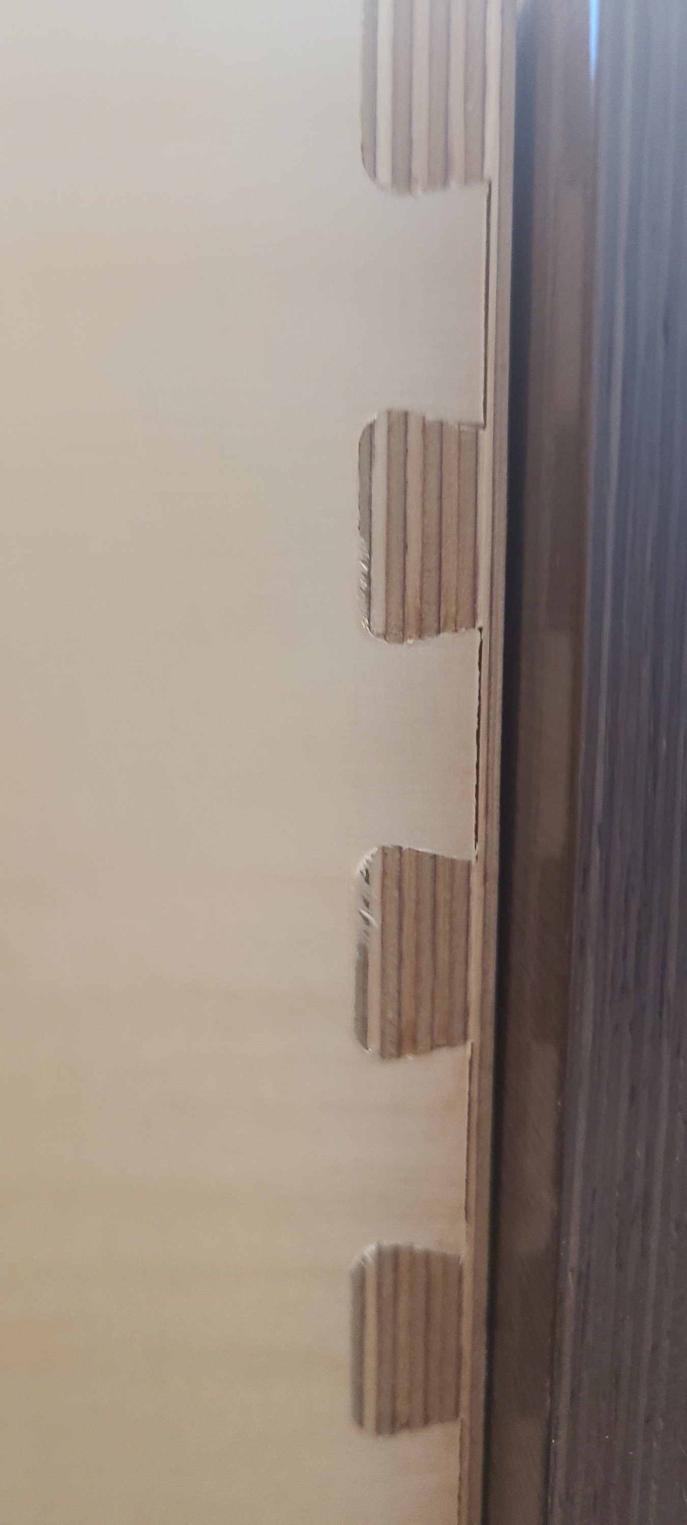 plywood detail dovetail drawer joints